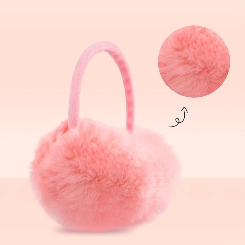 POXIMI Store Women Winter Earmuffs Girl Ski Adjustable Ear Covers for Cute Bow Ear Warmer Outdoor Earmuff Fleece Lining - Image 2